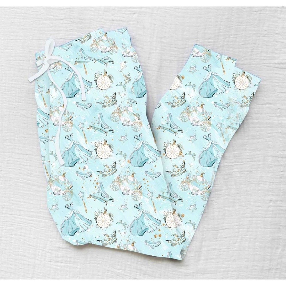 NWT Bamboo Joggers Disney Cinderella Blue Bamboo Womens Jogger Pants Size XL